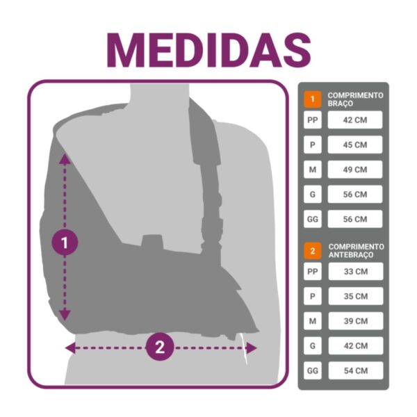 Tipoia Estofada Imobilizadora Velpeau Preto - Hidrolight - Imagem 2
